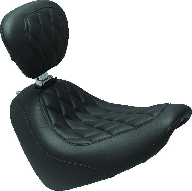 Mustang Motorcycle Mustang 15-21 Indian Scout Standard Touring Passenger Seat w/Studs - Brown