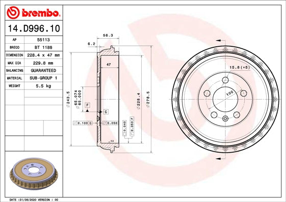 HERTH+BUSS JAKOPARTS J3215028 Brake Caliper