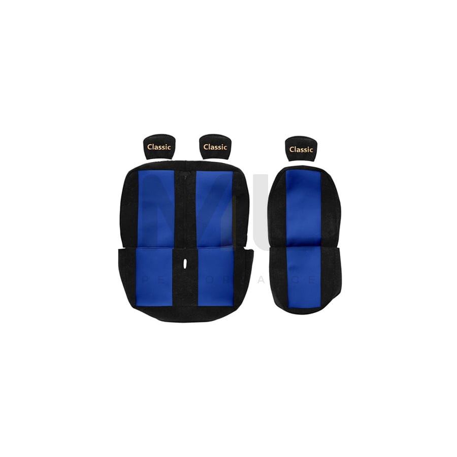 F-CORE RS01 BLUE Car seat cover Blue, Patterned, Textile, Front