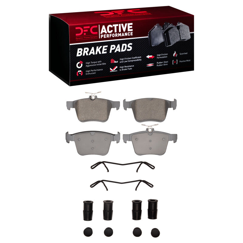 DFC 15-25 Audi A3 Quattro Rear Active Performance Pads and Hardware Kit