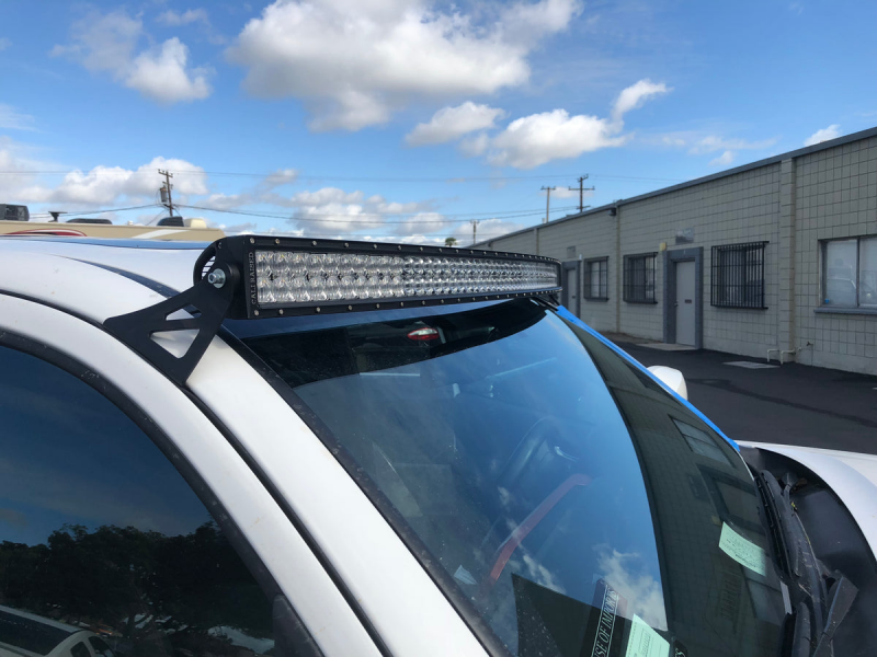 Cali Raised LED Cali Raised 05-23 Toyota Tacoma 52 Curved Led Light Bar Roof Brackets Kit - Brackets W/ 5D Optic Os