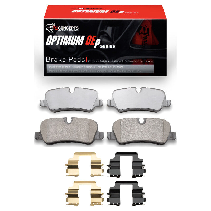 R1 Concepts R1 10-13 Land Rover Range Rover Sport Rear Euro Ceramic Pads & Hardware Kit