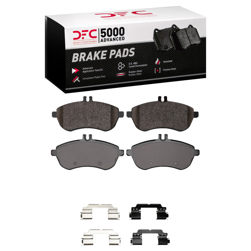 DFC 08-16 Mercedes-Benz C200 (Mexico) Front 5000 Advanced Ceramic Brake Pads and Hardware Kit