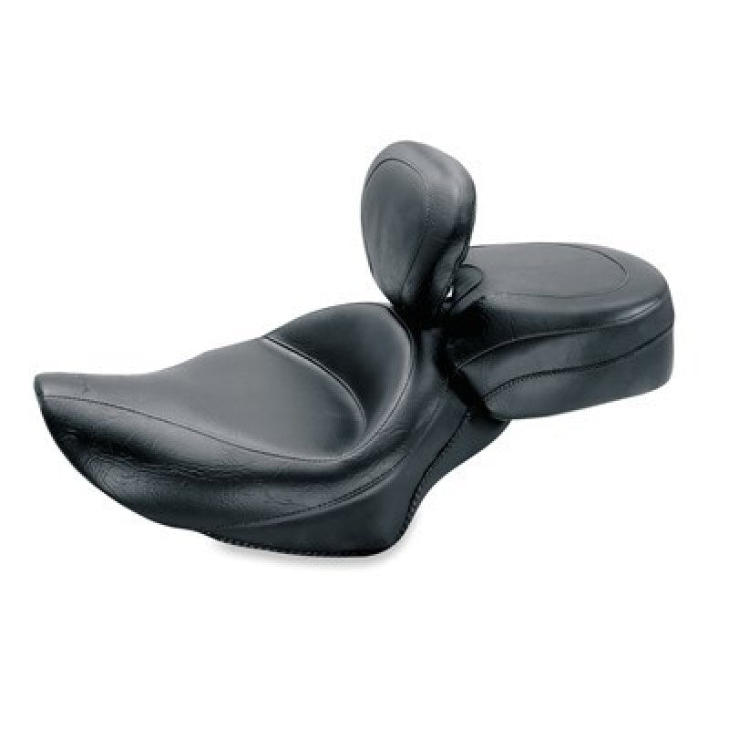 Mustang Motorcycle Mustang 04-21 Harley Sportster Wide Touring Recessed Passenger Seat - Black