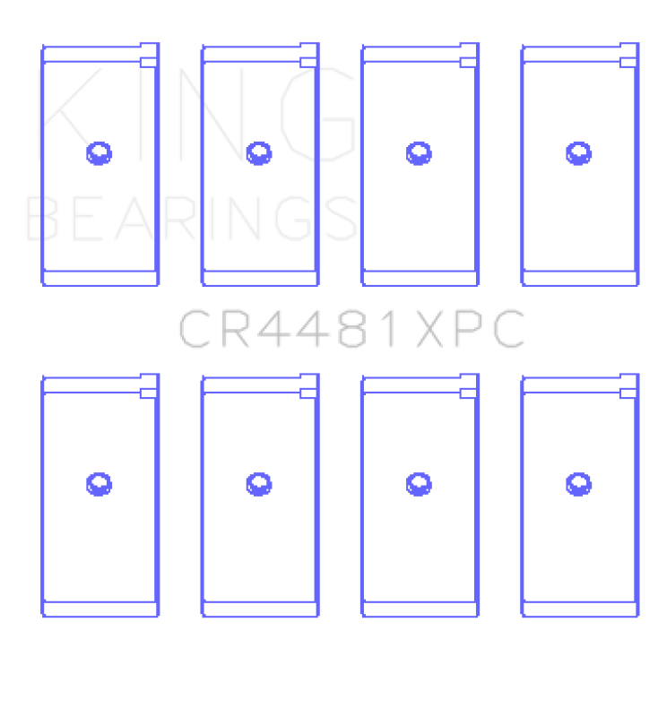 King Engine Bearings Mitsubishi 4G63/4G64/1992 (Size +0.50mm) Connecting Rod Bearing Set