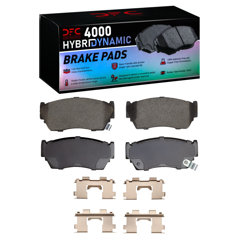 DFC 91-17 Nissan Tsuru (Mexico) Front 4000 HybriDynamic Brake Pads and Hardware Kit