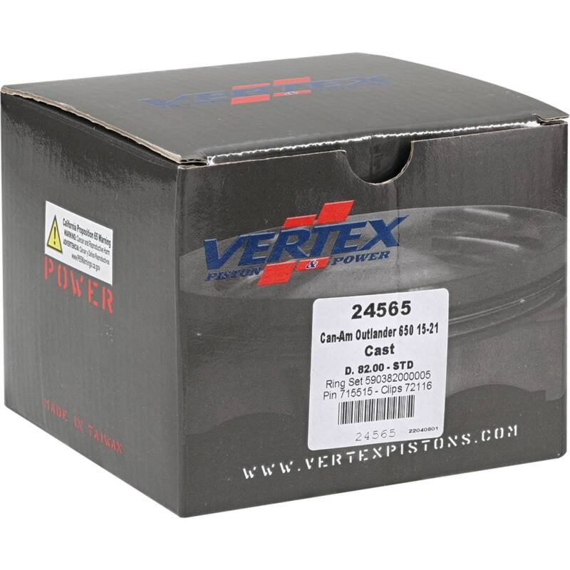Vertex Pistons Vertex Piston 04-05 Can-Am Outlander 330 2x4 330cc Cast Replica Piston Kit
