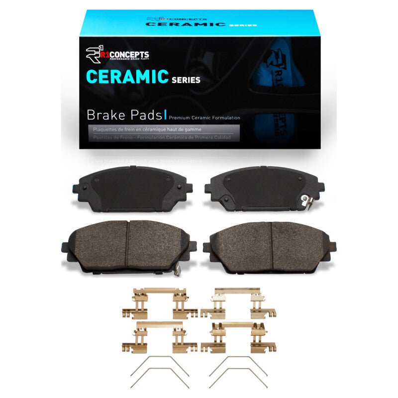 R1 Concepts R1 2014-2025 Mazda 3 Front R1 Ceramic Pads & Hardware Kit
