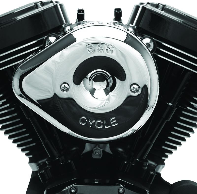 S&S Cycle Stealth Slasher Teardrop Air Cleaner Cover - Chrome