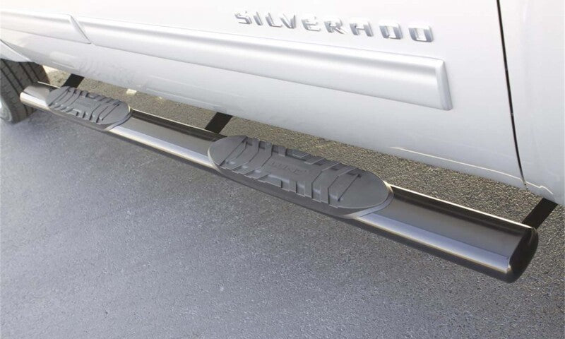 Lund 07-17 Chevy Silverado 1500 Ext. Cab 5in. Oval Straight SS Nerf Bars - Polished
