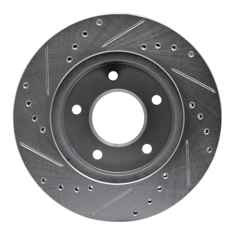 R1 Concepts R1 75-79 Ford Thunderbird Left Rear Drilled & Slotted Silver Brake Rotor