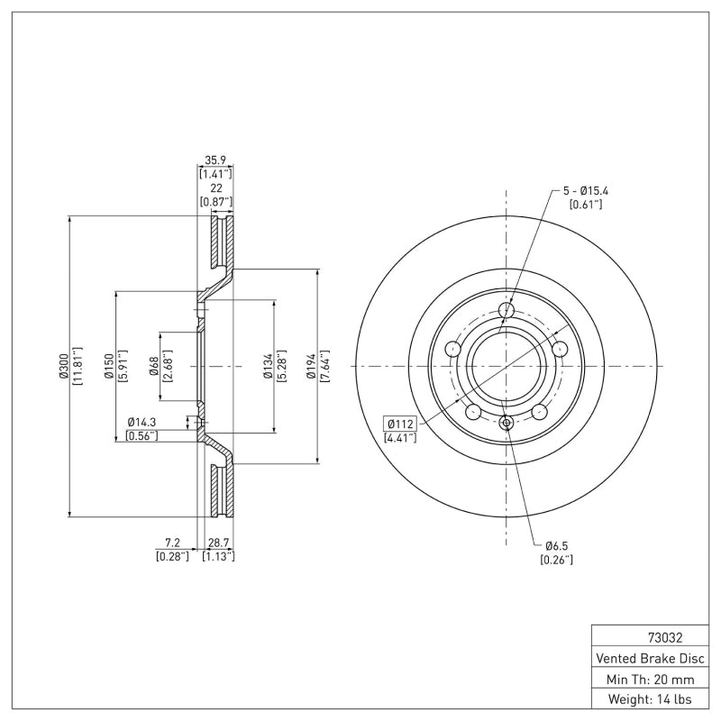 DFC 04-09 Audi S4 Rear GeoSPEC Coated Rotor