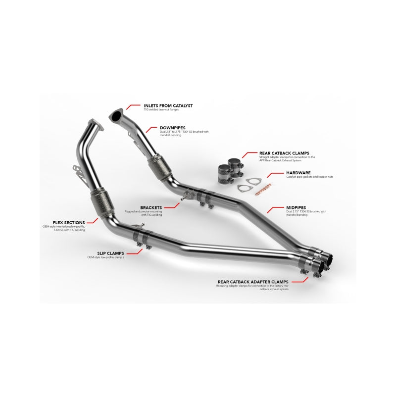 APR 18-25 Audi SQ5/21-25 Audi SQ5 Sportback (B9) Midpipe Exhaust System