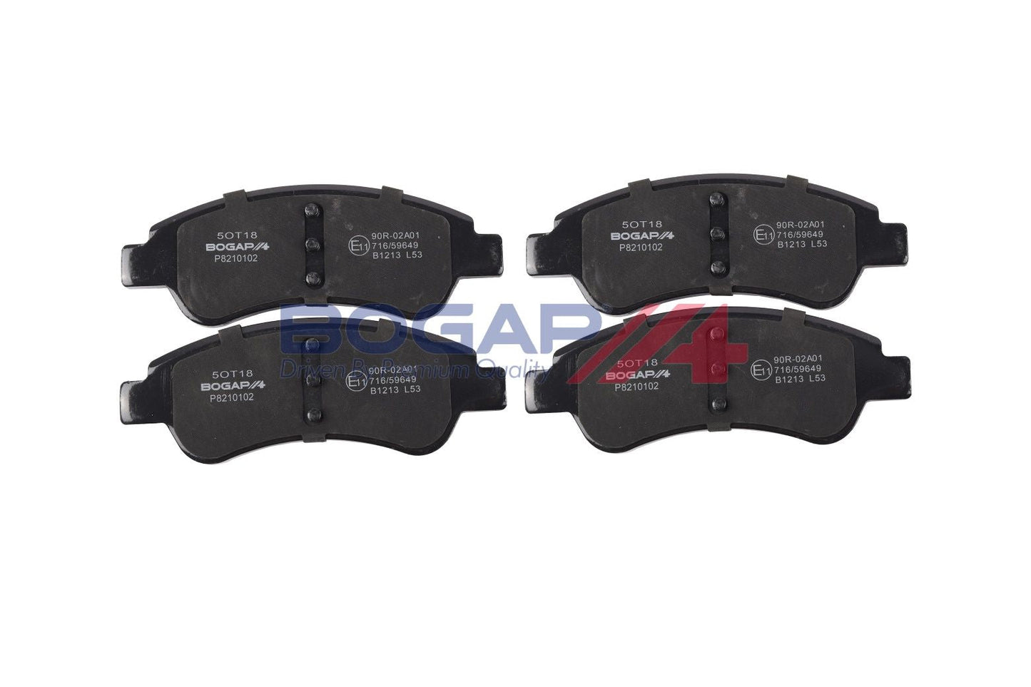 BOGAP P8210102 Brake Pad Set, Disc Brake