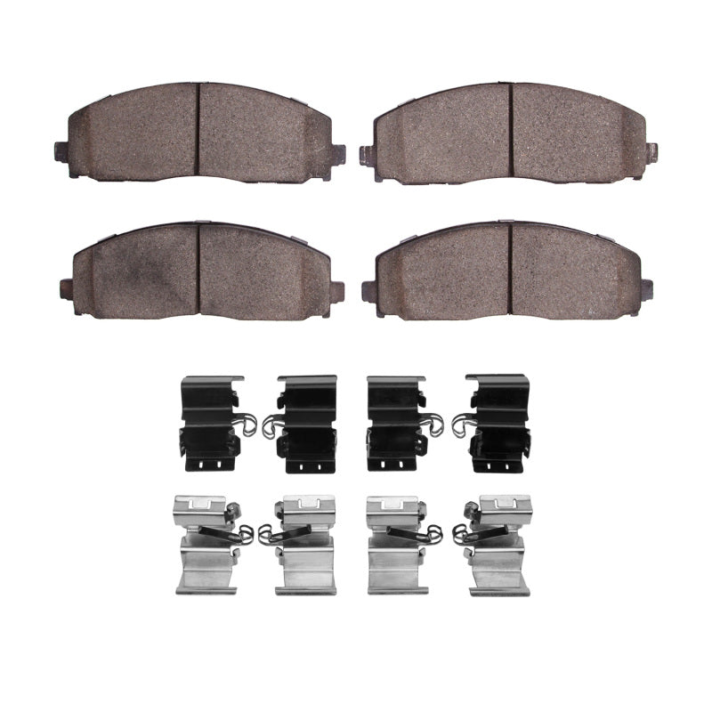 R1 Concepts R1 2012-2025 Chrysler Pacifica Front R1 Euro Ceramic Pads & Hardware Kit