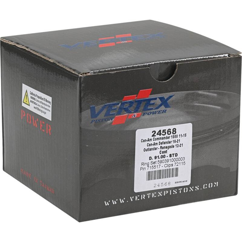 Vertex Pistons Vertex Piston 11-19 Can-Am Commander 1000 1000cc Cast Replica Piston Kit