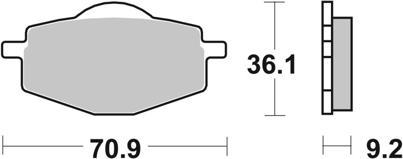 Brembo Powersports Brembo 96-96 Yamaha TY Z (Scottish) 250cc Sinter Brake Pad - Front