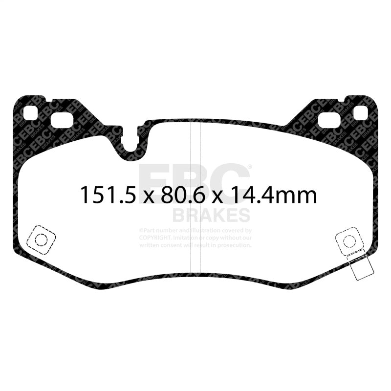 EBC 2020+ Cadillac CT4 Sport 2.0T Bluestuff Front Brake Pads