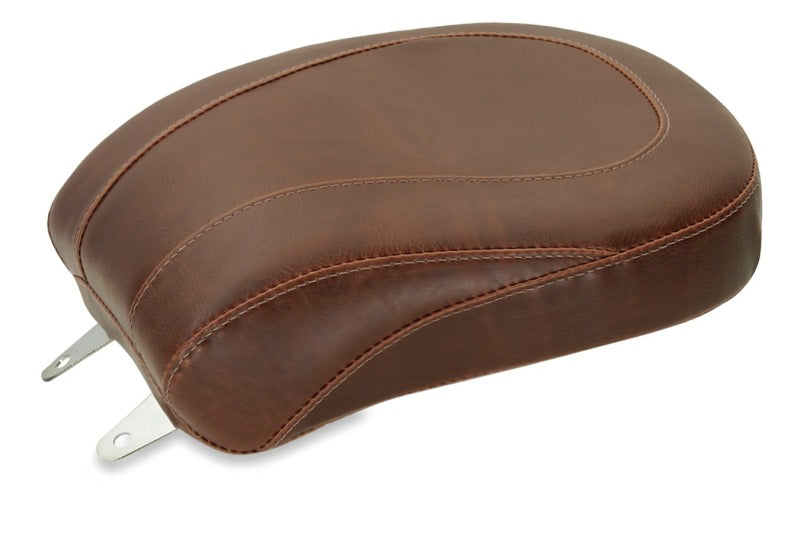 Mustang Motorcycle Mustang 84-06 Harley Standard Rear Tire Wide Tripper Passenger Seat - Distressed Brown
