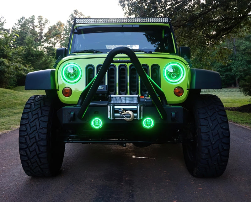 ORACLE Lighting Oracle Jeep Wrangler JK 07-18 LED Waterproof Fog Light Kit - ColorSHIFT
