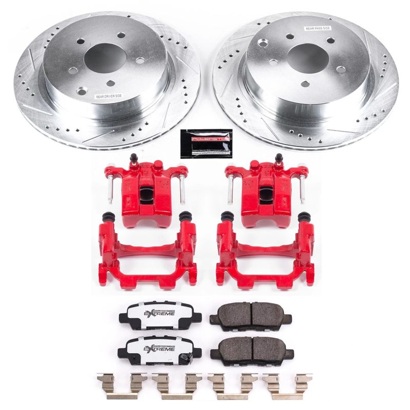 PowerStop Power Stop 18-19 Infiniti Q50 Rear Z26 Street Warrior Brake Kit w/Calipers
