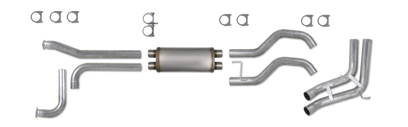 Diamond Eye Performance Diamond Eye KIT 3-1/2in Catback SPORT-SIDE DUAL GAS AL: NISSAN TITAN 5.6L 07-10