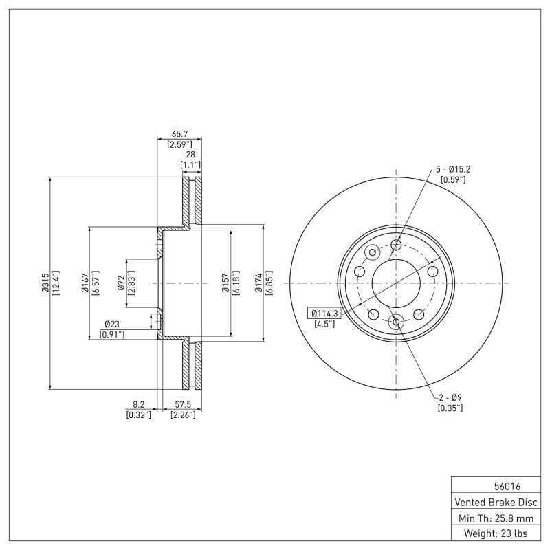 DFC 98-02 Ford Crown Victoria Front Brake Rotor