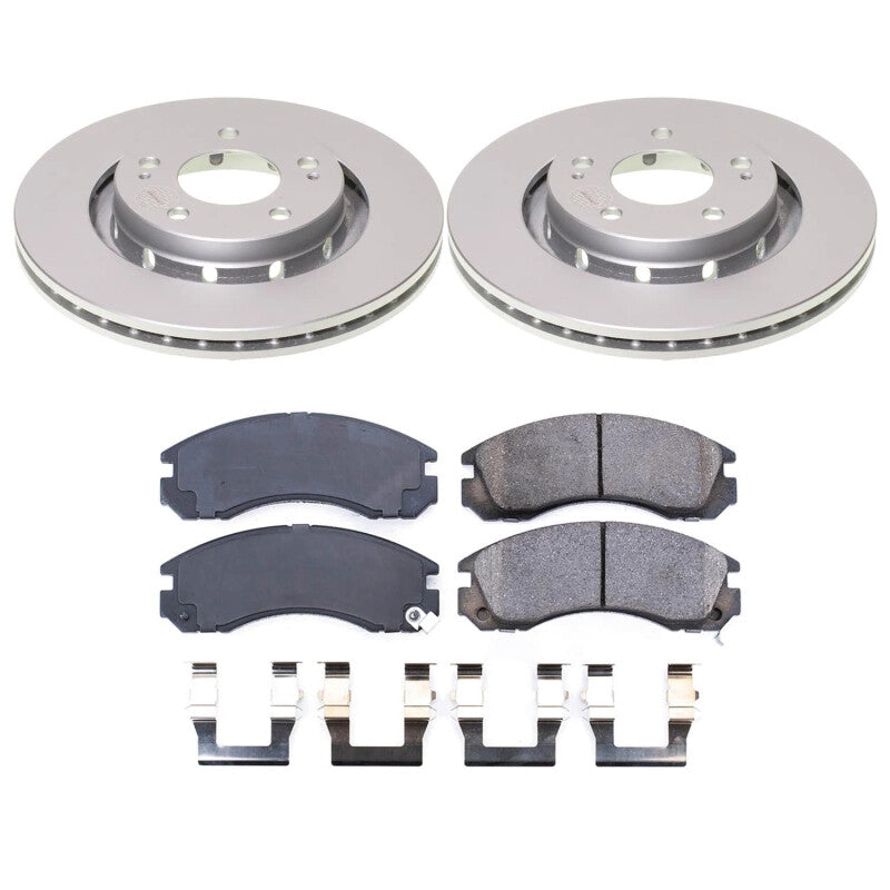 PowerStop Power Stop 05-06 Mitsubishi Outlander Front Z17 Coated Brake Kit