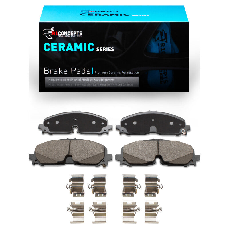 R1 Concepts R1 20-26 Acura ZDX Front Ceramic Pads & Hardware Kit