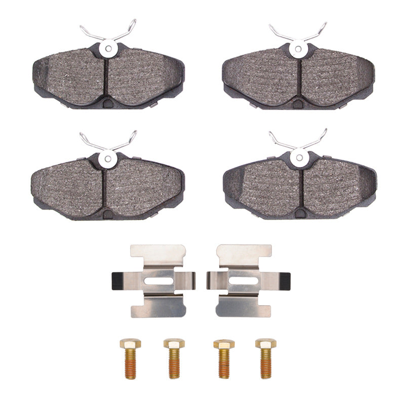 DFC 93-05 Ford Taurus (Excl SHO) Rear 5000 Advanced Semi Metallic Brake Pads and Hardware Kit