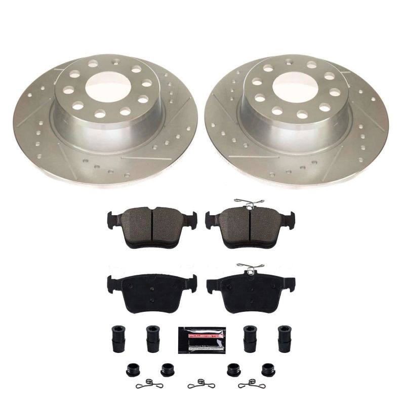 PowerStop Power Stop 2019 Volkswagen Jetta Rear Z23 Evolution Sport Brake Kit