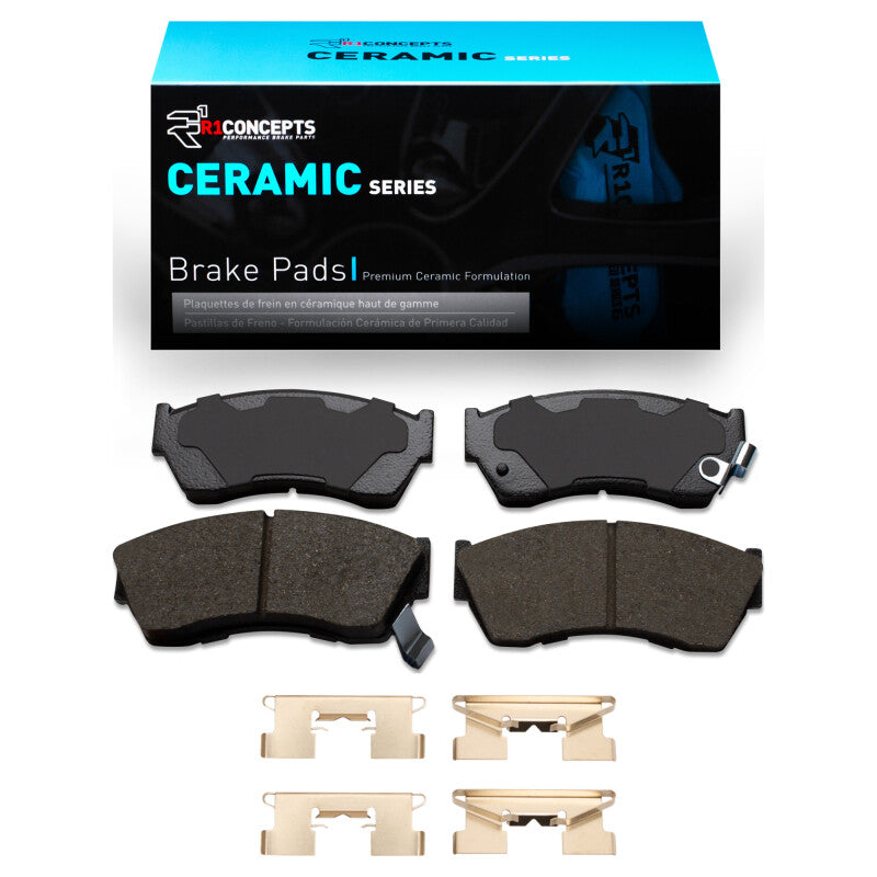 R1 Concepts R1 1989-2001 Chevrolet Metro Front R1 Ceramic Pads & Hardware Kit