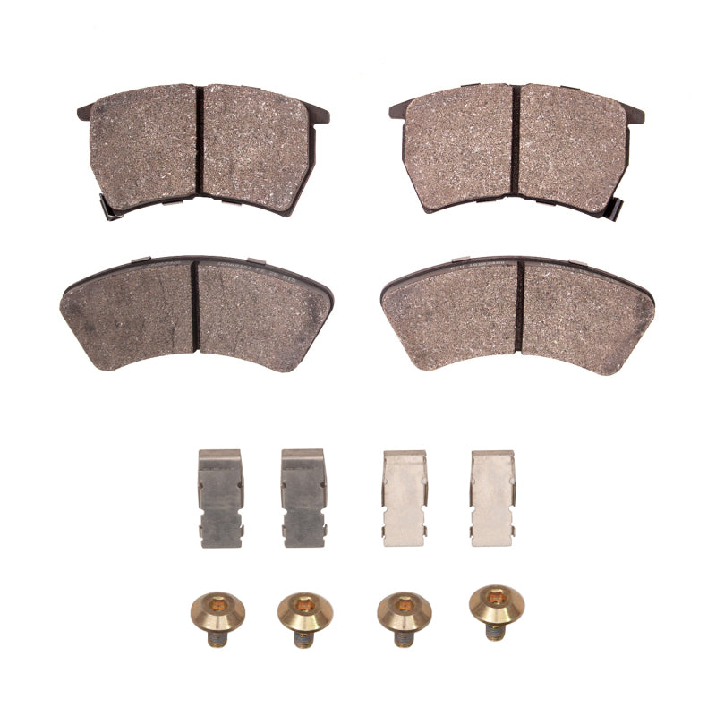 DFC 87-89 Mazda 323 Front 5000 Advanced Semi Metallic Brake Pads and Hardware Kit