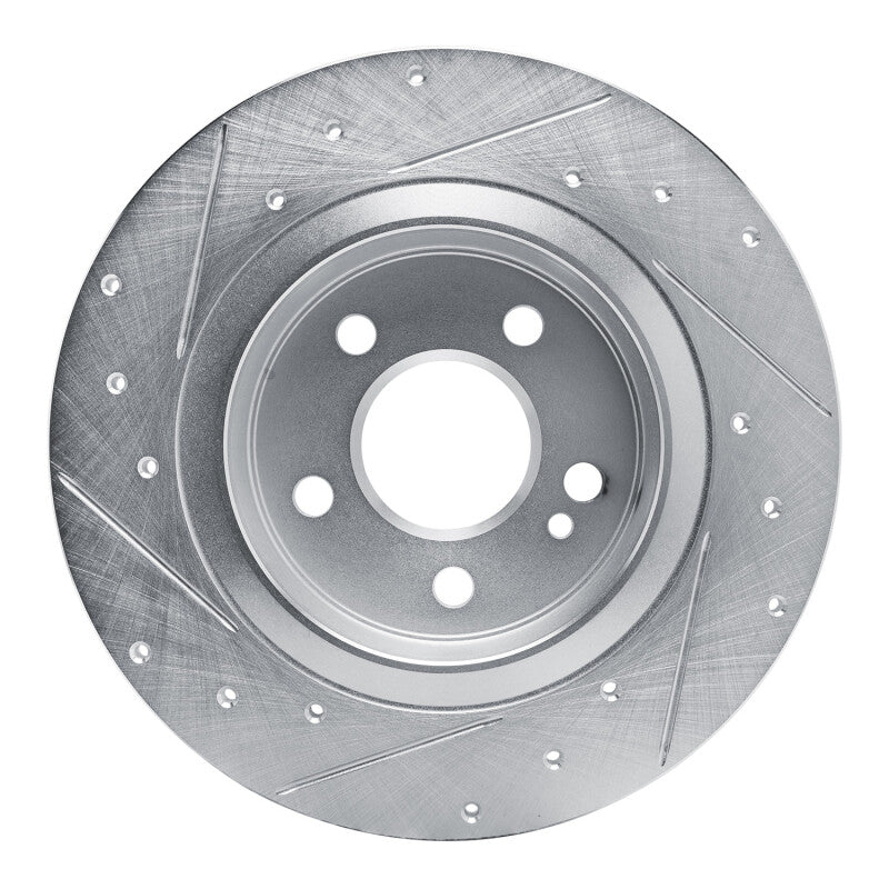 R1 Concepts R1 19-26 Mercedes-Benz A200 (Mexico) Rear Right Drilled & Slotted Silver Brake Rotor