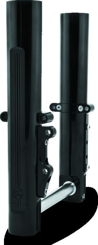 Performance Machine 00-07 FL Lower Leg Assembly - Black Ano