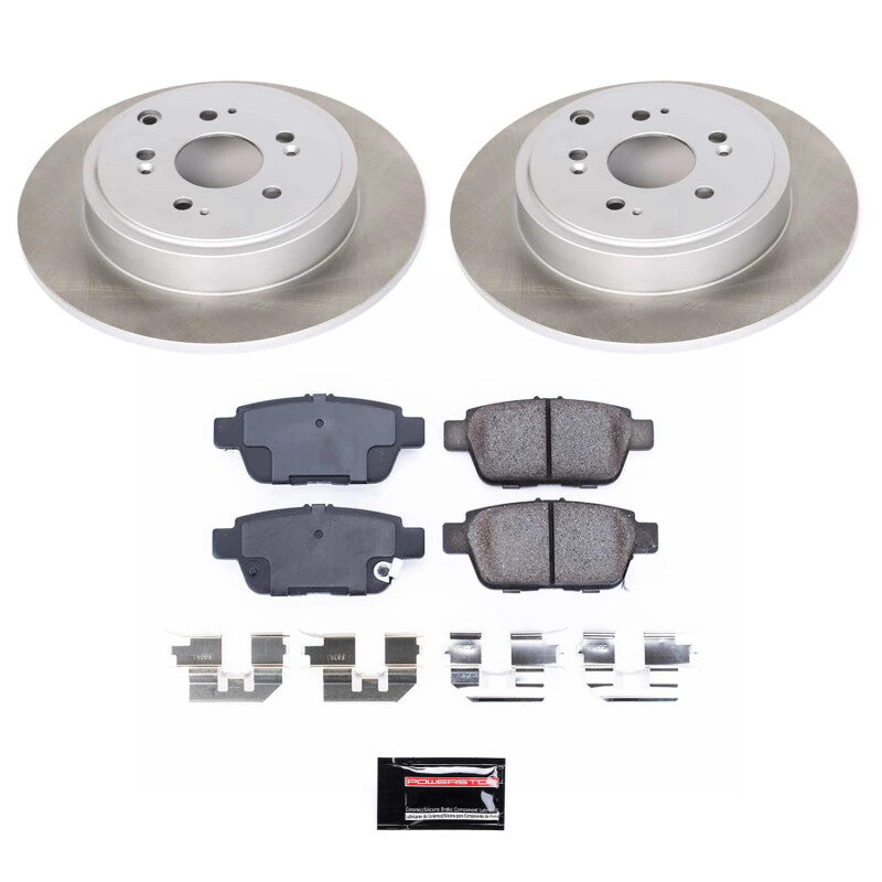 PowerStop Power Stop 06-14 Honda Ridgeline Rear Semi-Coated Rotor Kit