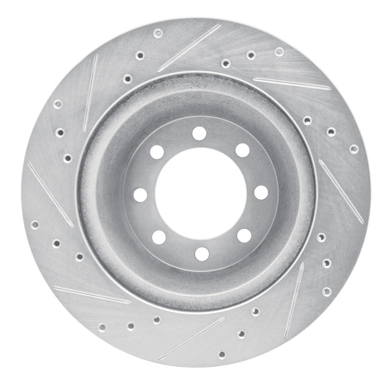 R1 Concepts R1 68-76 Ford E-350 Econoline Front Left Drilled & Slotted Silver Brake Rotor