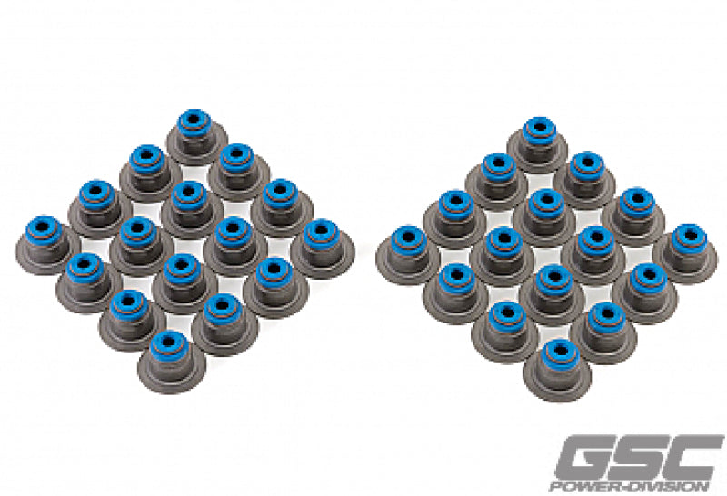 GSC Power Division GSC P-D Ford Mustang 5.0L Gen 3 Coyote Valve Stem Seal w/Integrated Spring Seat - Set of 32
