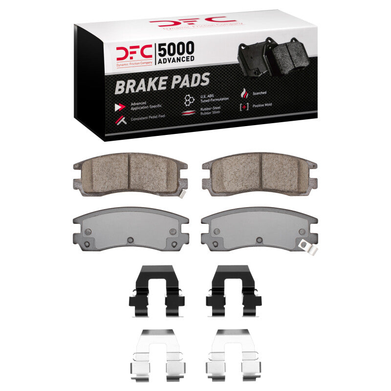 DFC 94-05 Buick Park Avenue Rear 5000 Advanced Ceramic Brake Pads and Hardware Kit