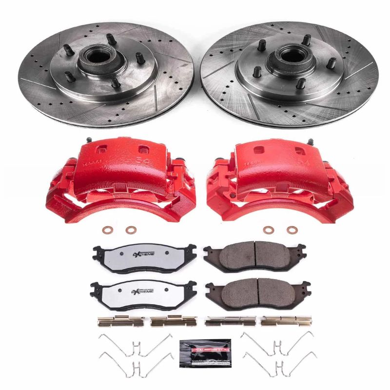 PowerStop Power Stop 04-06 Ford E-150 Front Z36 Truck & Tow Kit w/Cals