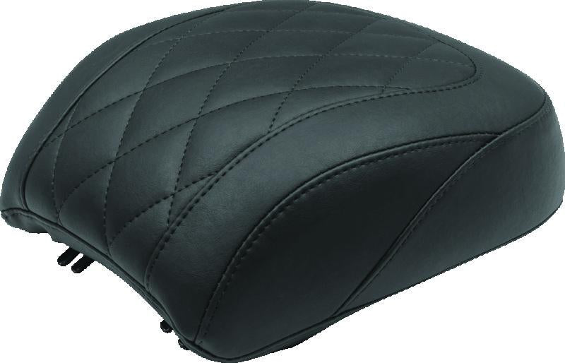 Mustang Motorcycle Mustang 97-21 Harley Touring Sissy Bar Pad Regal (14 inch x 9 inch) - Black