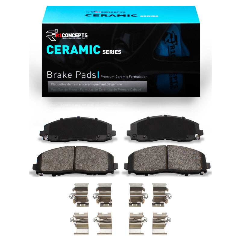 R1 Concepts R1 12-25 Chrysler Grand Caravan Front Ceramic Brake Pads & Hardware Kit