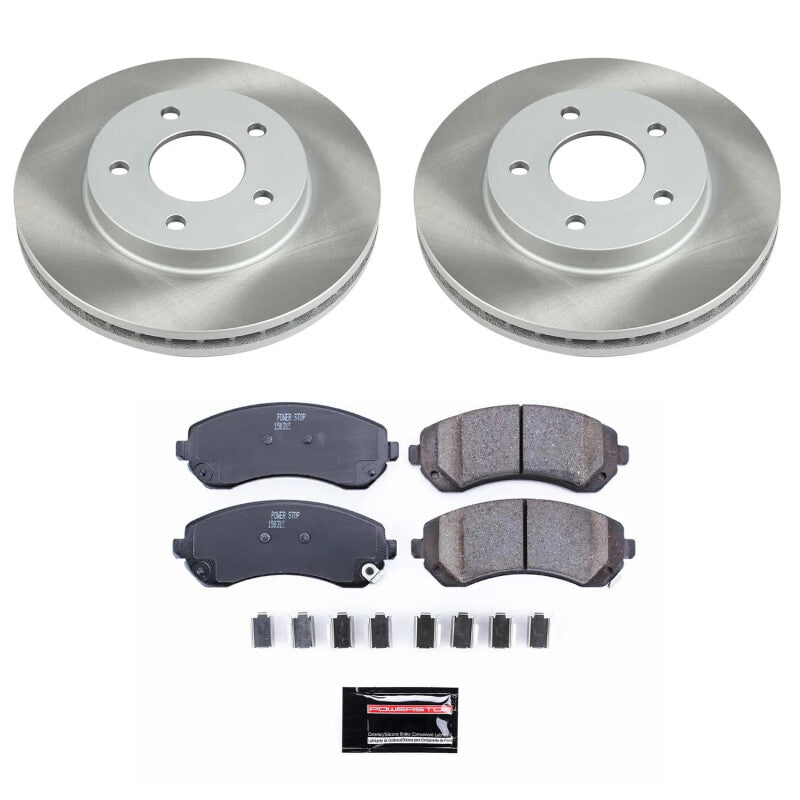 PowerStop Power Stop 01-05 Pontiac Aztek Front Semi-Coated Rotor Kit