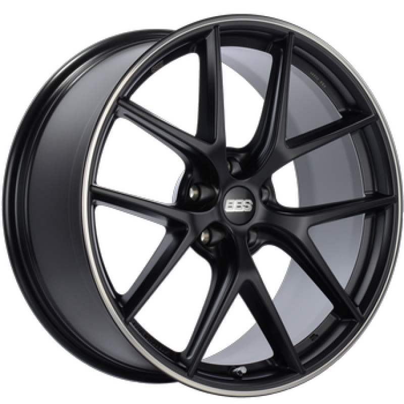 BBS CI-R 20x11.5 5x112 ET40 Satin Black Polished Rim Protector Wheel -82mm PFS/Clip Required