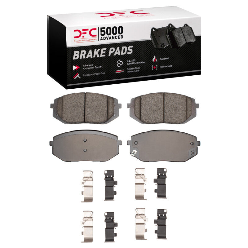 DFC 21-25 Hyundai Sonata Front 5000 Advanced Low Metallic Brake Pads and Hardware Kit