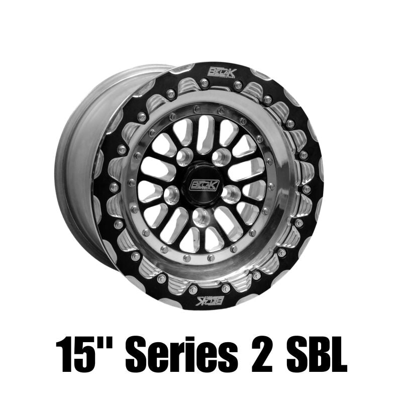 Belak Wheels Belak 15x8 / 5in BS / 5x4.75 BP / High Pad / Series 2 Wheel - Single Beadlock Billet Outer Lip