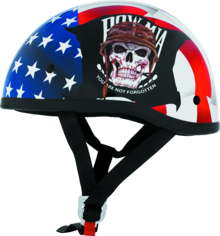 Bikers Choice Skid Lids POW MIA Original Helmet - Large