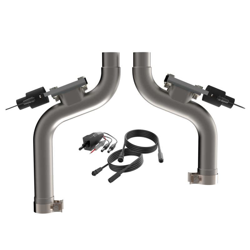 QTP 2015-2017 Ford Mustang GT QTP Aggressor Cutout Pipes