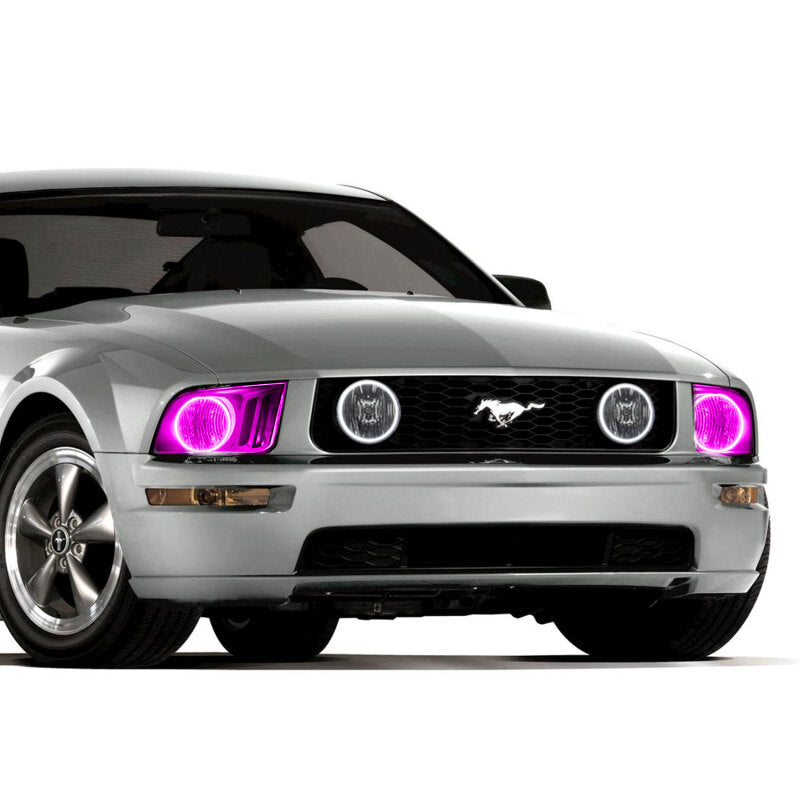 ORACLE Lighting Oracle Ford Mustang 05-09 Halo Kit - ColorSHIFT w/ BC1 Controller