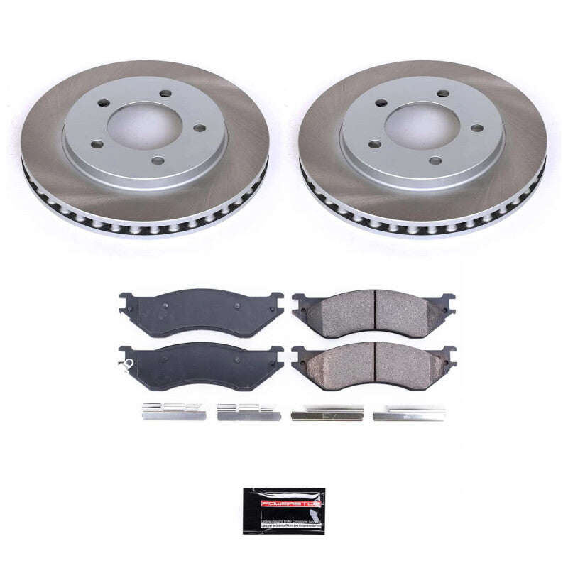 PowerStop Power Stop 98-02 Lincoln Navigator Front Semi-Coated Rotor Kit